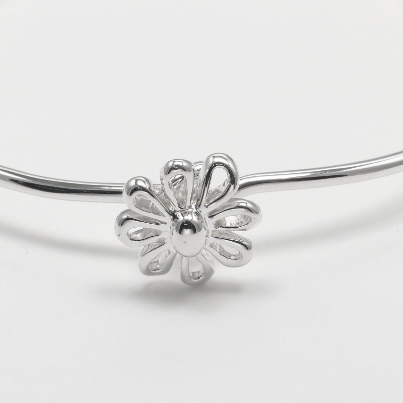 Tiffany & Co Daisy Flower Silver 925 Ladies 7.7g Bracelet