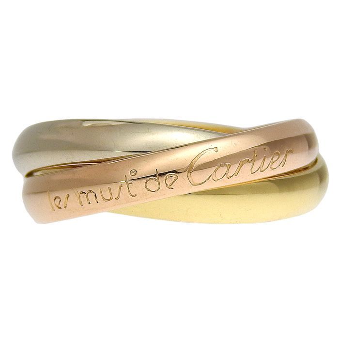Cartier Trinity Ring Classic Model 18K Yellow Gold 18K White Gold 18K Pink Gold