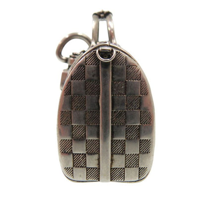 Louis Vuitton The Keepall Charm Damier Key Holder M00023 Metal Silver LV 1158