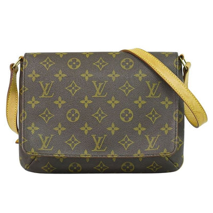 Louis Vuitton Musette Tango Short Monogram Shoulder Bag Brown