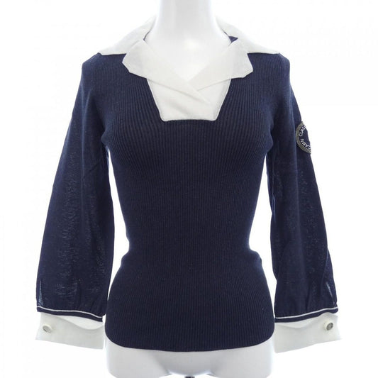 Chanel 08c Knit Top Gray