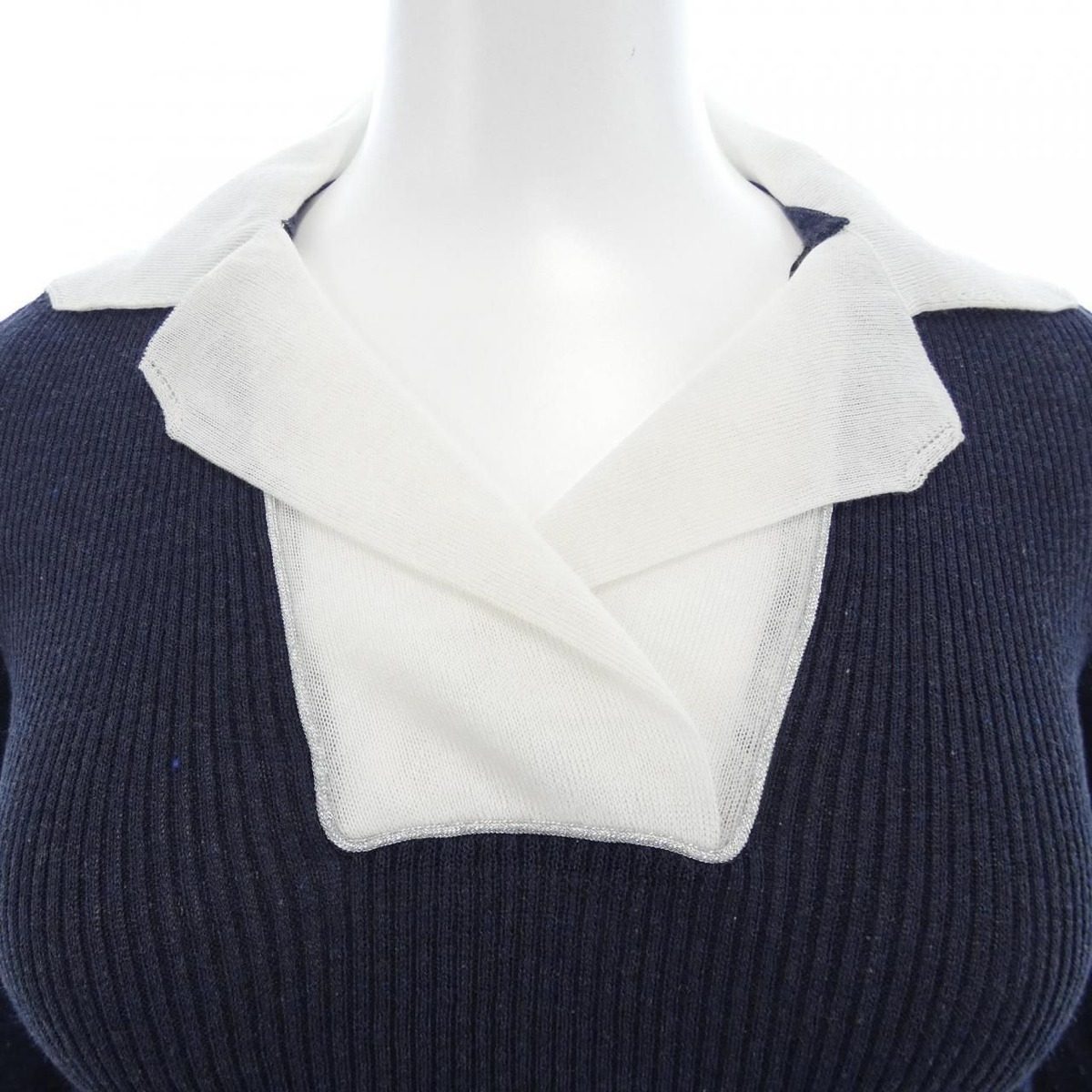Chanel 08c Knit Top Gray — view 5