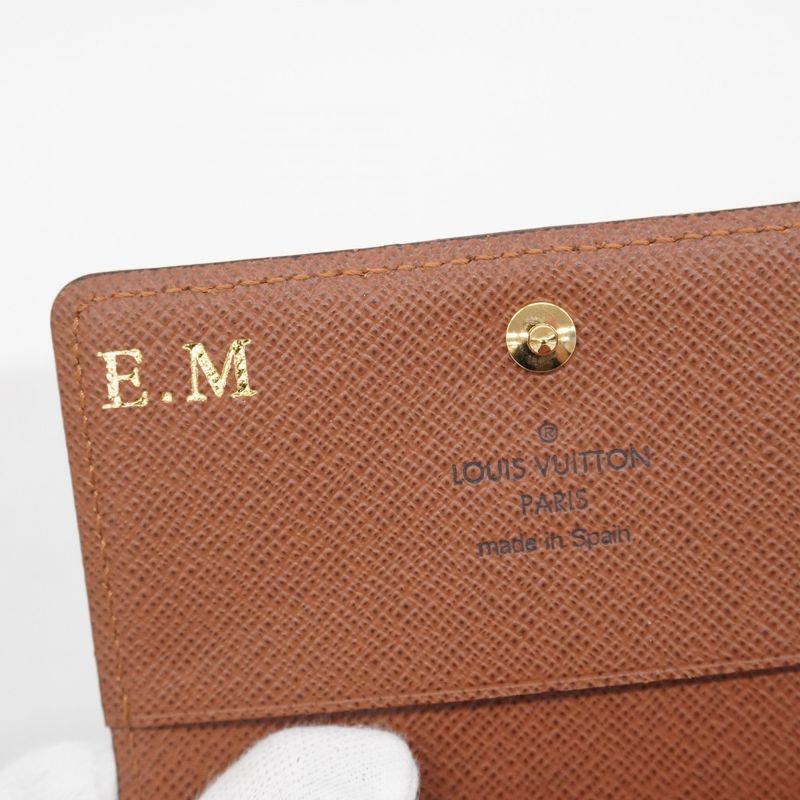 Louis Vuitton Card Case Monogram Enveloppe Carte De Visite M63801 Brown Men
