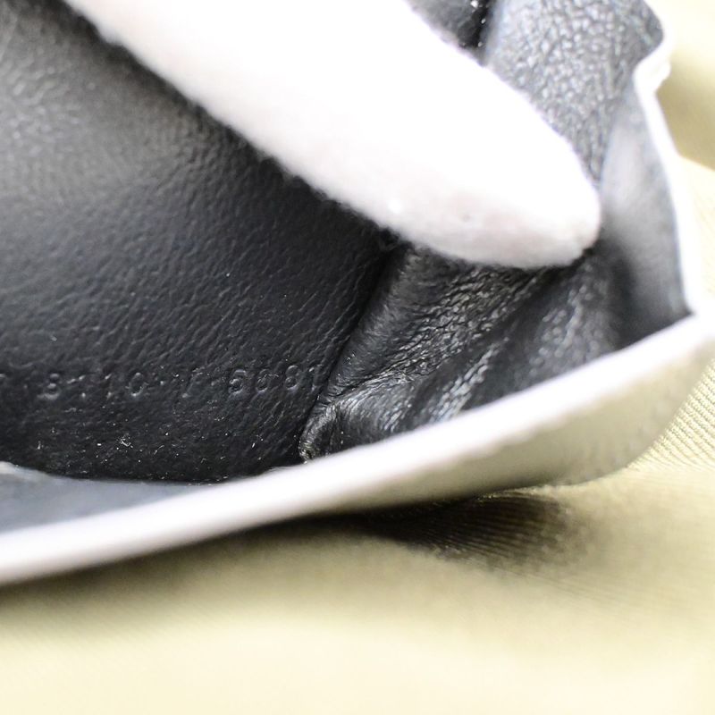 Balenciaga Compact Wallet Trifold Wallet Silver 30bs310