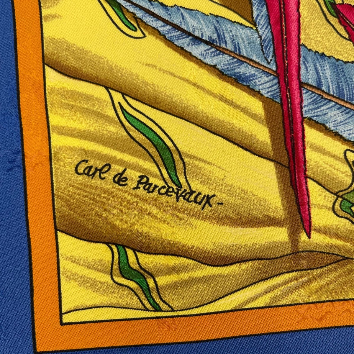 Hermes Scarf Silk Carre 90 Christophe Colomb Decouvre L'amerique 12 Octobre — view 9