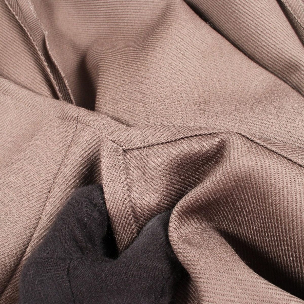Max Mara Skirt Center Slit Long Beige Wool — view 7