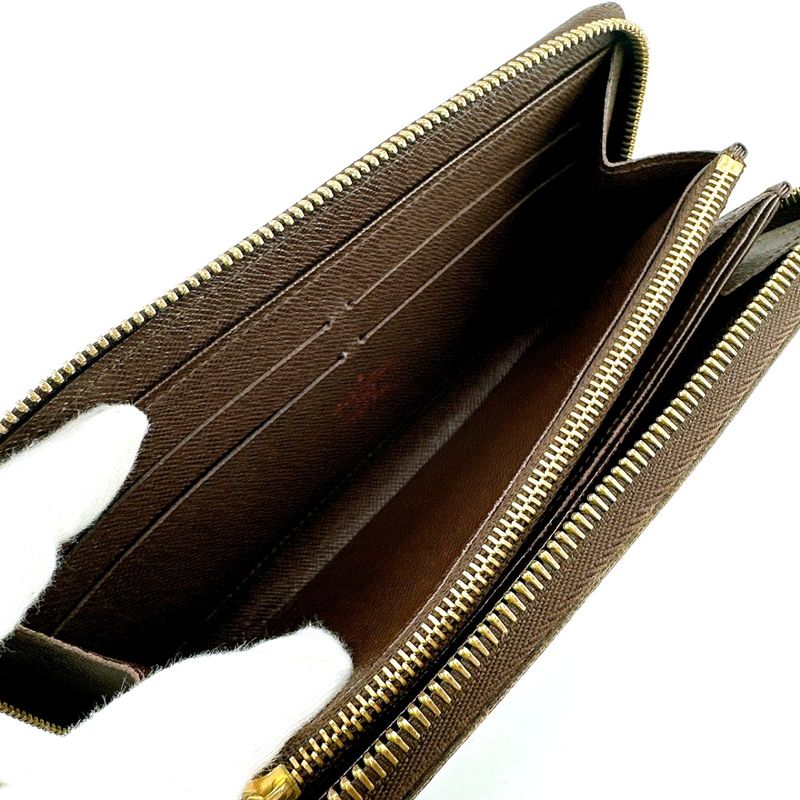 Louis Vuitton N60015 Damier Round Zipper Zippy Wallet Old Shape Long Wallet