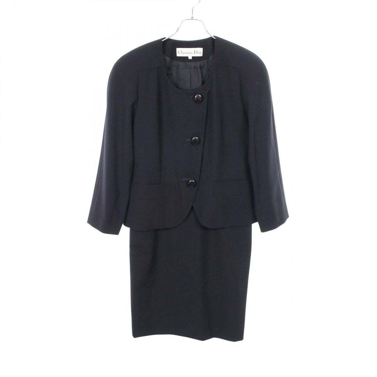 Dior Suit Collarless Jacket Wool