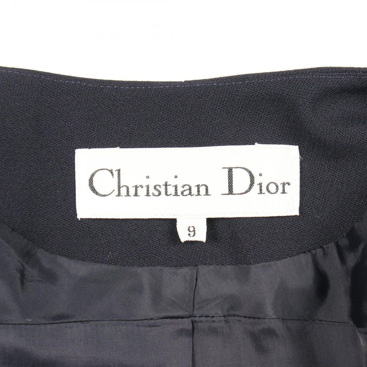 Dior Suit Collarless Jacket Wool — view 4