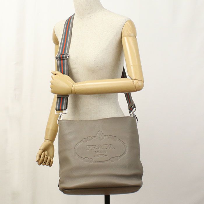 Prada Vittero Phoenix 1be057 Crossbody Shoulder Bag Leather Women