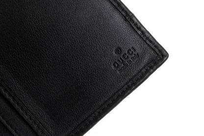 Gucci Long Wallet Women Leather Genuine Black 256434 Mistral Ggshape Pressed