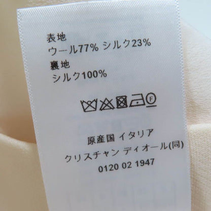 Christian DIOR 341b32a1166 Wool Silk Worn In Fall Collection Logo Button Dress