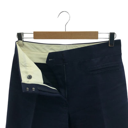 Celine - Phoebe Period Flared Bootcut Wide Slacks Pants - 36 - Dark Navy -