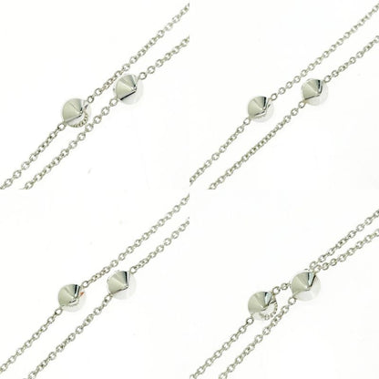 Gucci Silver Colored Stone Blinds for Love Necklace 10.5g 925 Engraved 469718