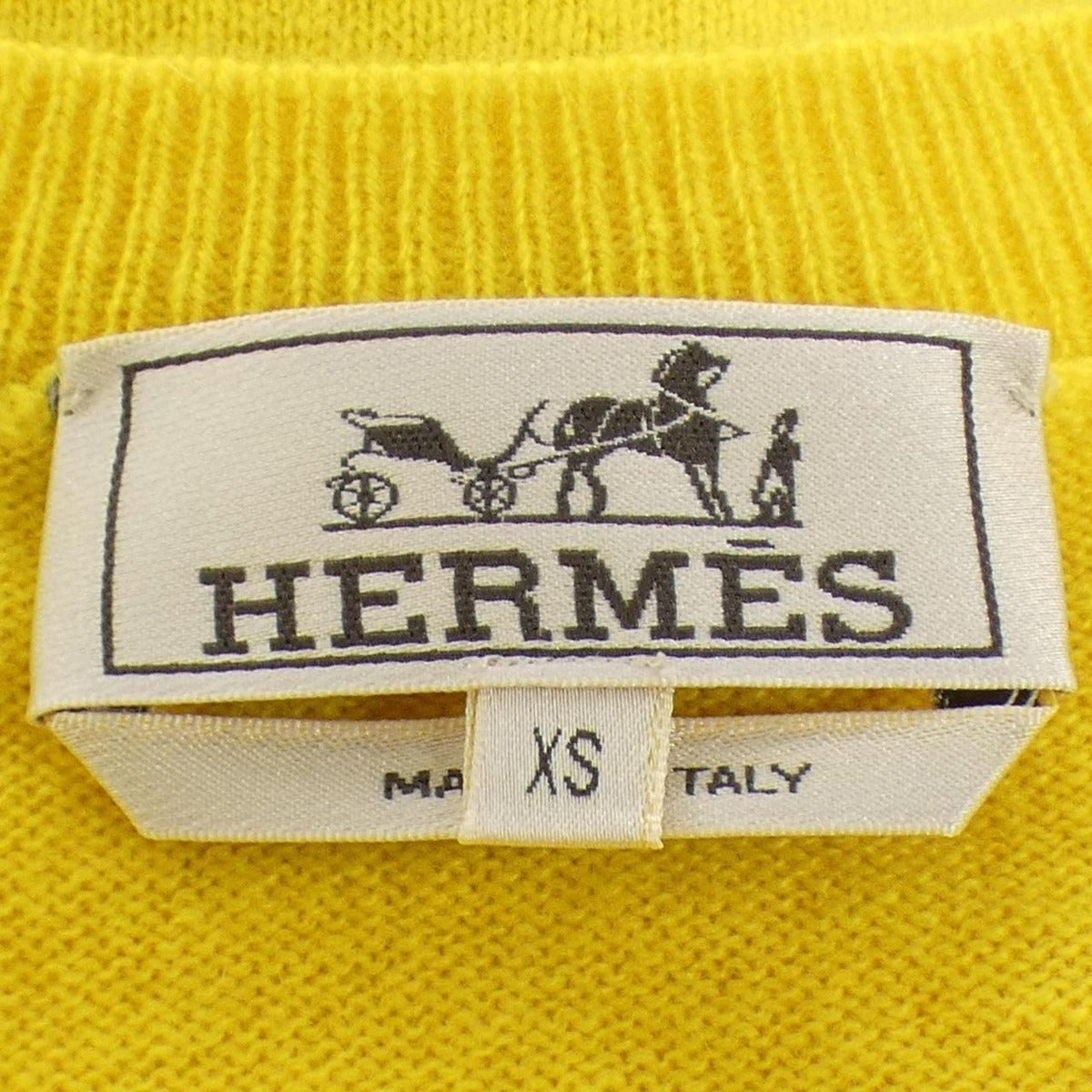 Hermes Knit Sweater Cashmere Yellow — view 4