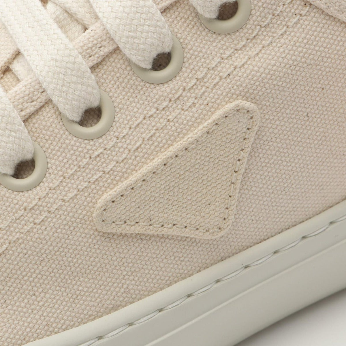 Prada Sneakers Canvas Beige 7 — view 7