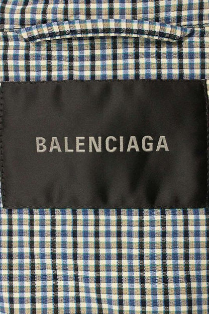 Balenciaga 841686tsm119095 Check Zip Up Jacket Blouson Men's 4