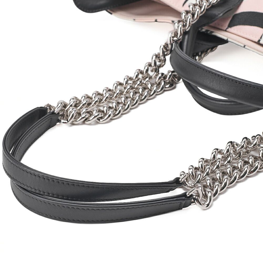 Chanel Shoulder Bag Tote Bag Cruise Line Chain Shoulder Canvas With Coco Charm