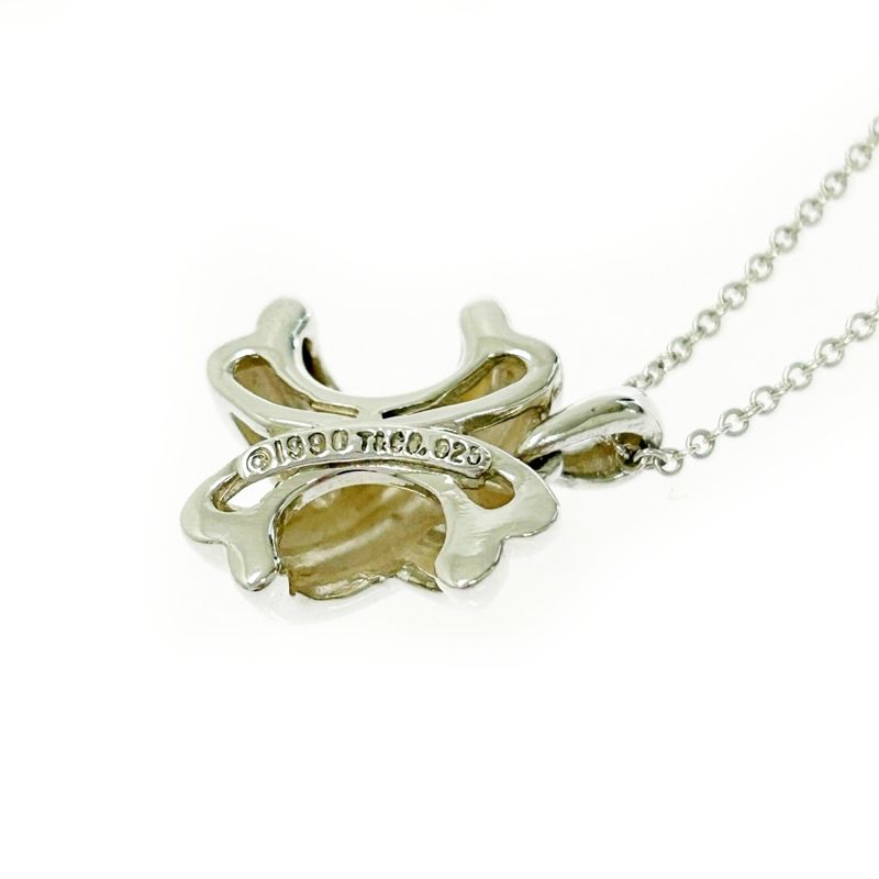 Tiffany & Co Silver Signature Cross Necklace 3.8g 925 Engraved 399054 Necklace