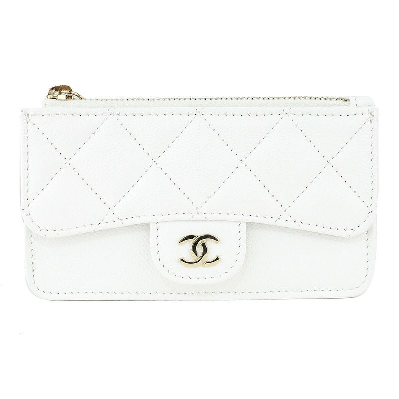 Chanel Coin Case White