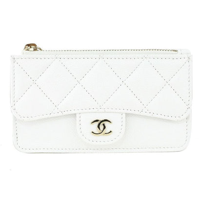 Chanel Coin Case White