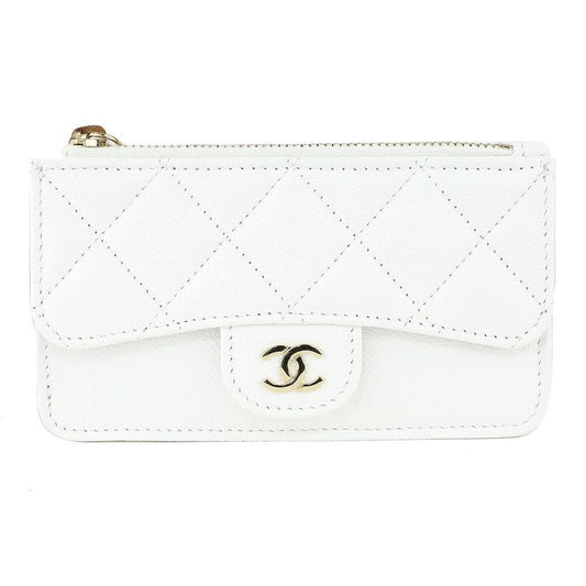 Chanel Coin Case White