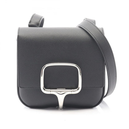 Hermes Shoulder Bag Della Cavalleria Mini Black Leather