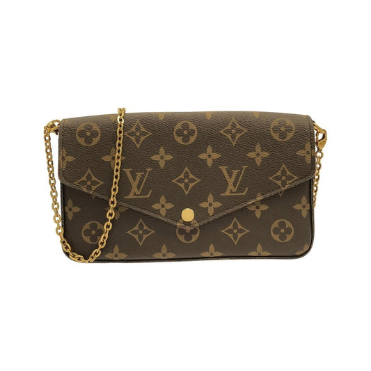 Louis Vuitton Monogram Pochette Felicie Shoulder Bag Brown Marron