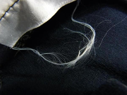 Chanel P09323 Coco Mark Wool Long Jacket Size 38 Clothing Women's Navy Fm0718