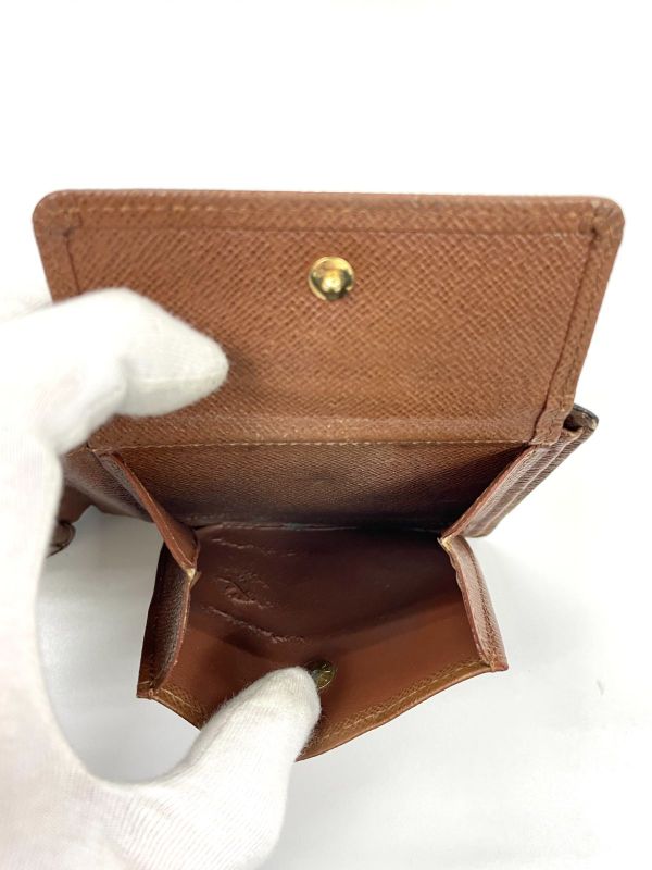 Louis Vuitton Monogram Portefeuille Florin Fold Wallet Pass Case M60026 Brown