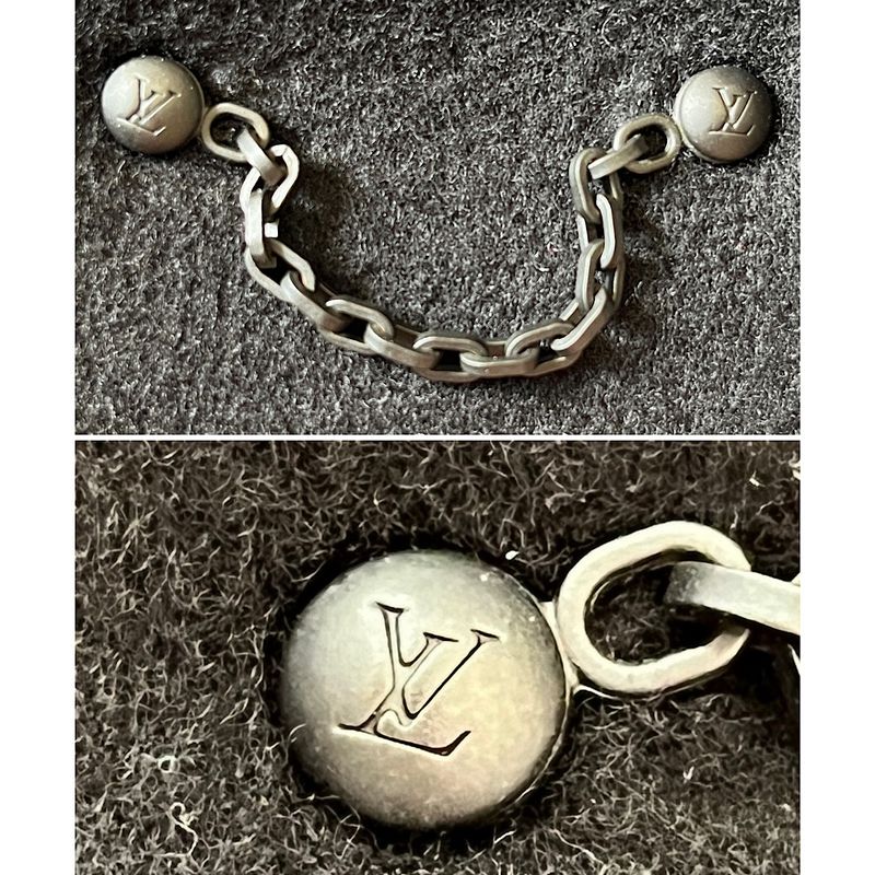 Louis Vuitton Riders Jacket 21AW NBA Collaboration Rm212m Leather Wool Black