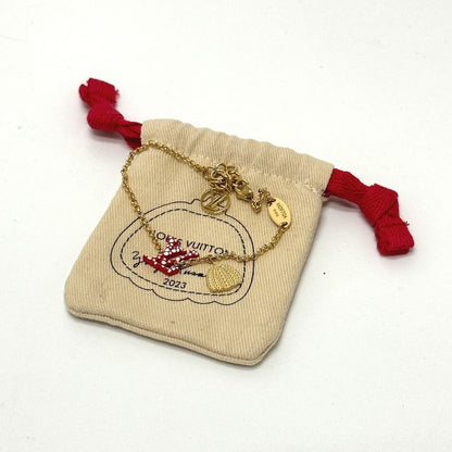 Louis Vuitton Bracelet Bra Scuff / LV Iconic Infinity Dot M0970a Metal Red
