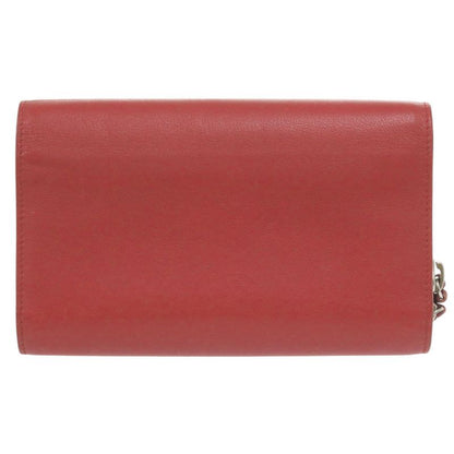Balenciaga 371661 Calf Leather Red Long Wallet Red 1553 Balenciaga