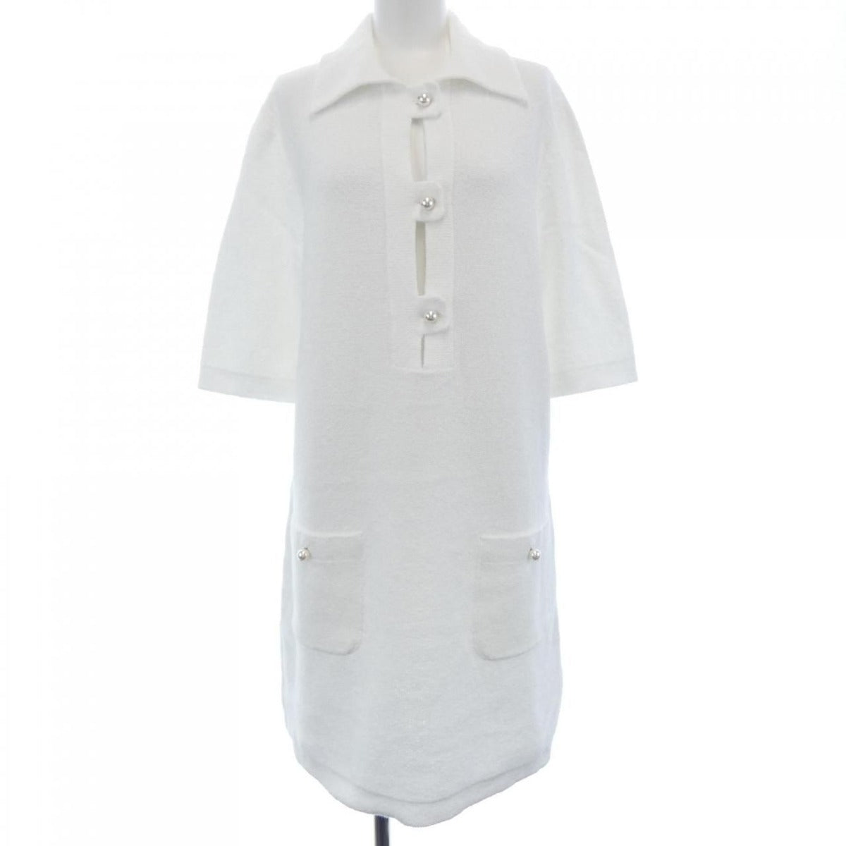 Chanel Dress White 36 Translucency