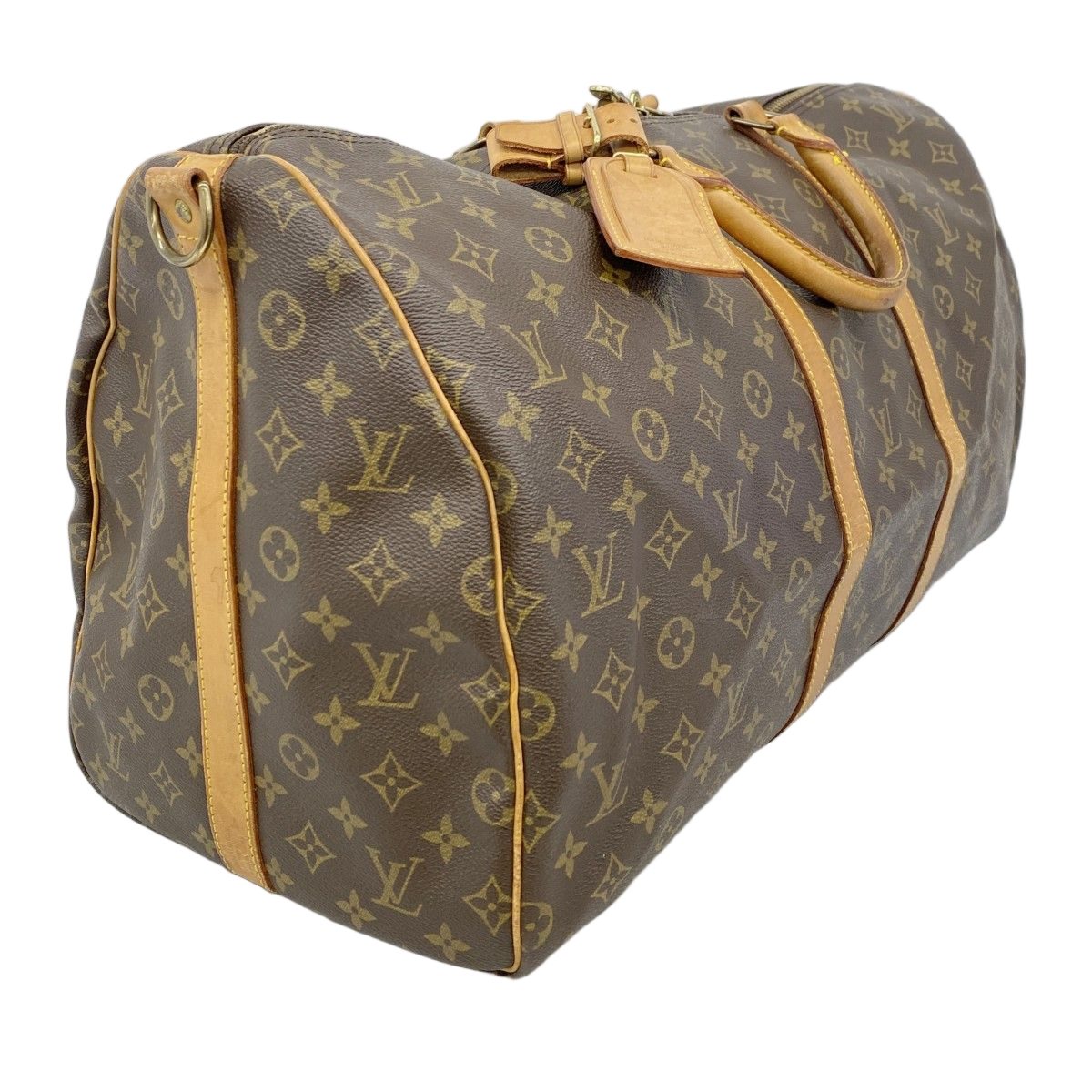 Louis Vuitton Boston Bag Monogram Keepall Bandouliere 55 Brown — view 2