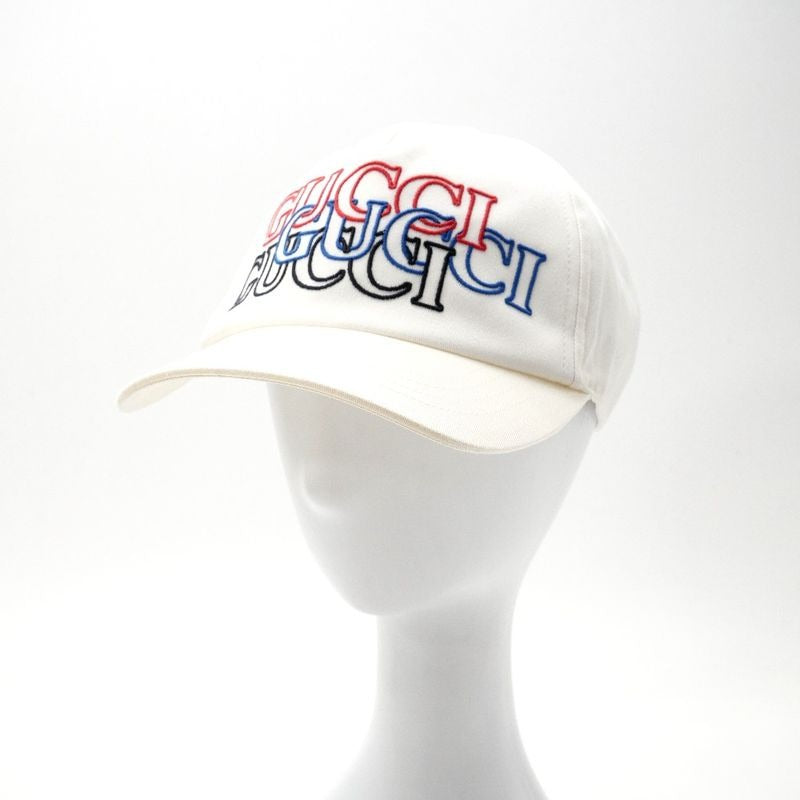 Gucci Never Usedmade in 2024 Cap Size L 59 Logo Embroidery White