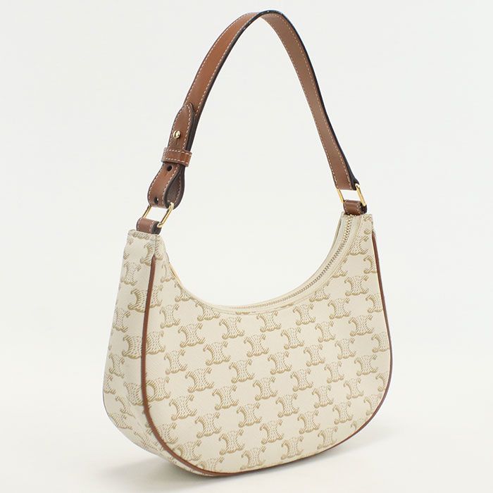 Celine One Shoulder Bag Triomphe Canvas Scuff Deuce