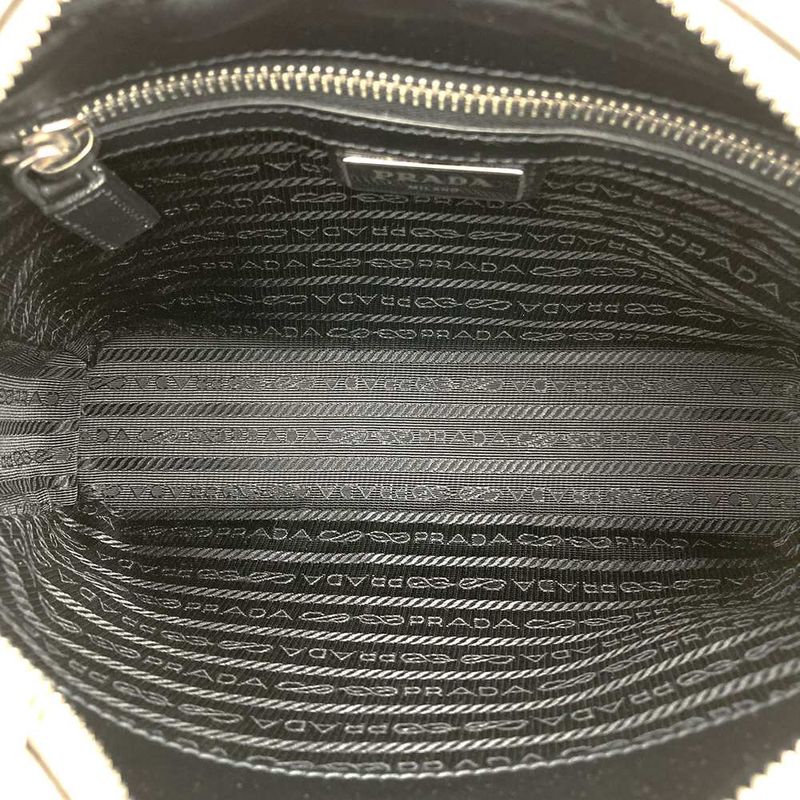 Prada 2vh063 Shoulder Bag Saffiano White Leather Women Men Fashion