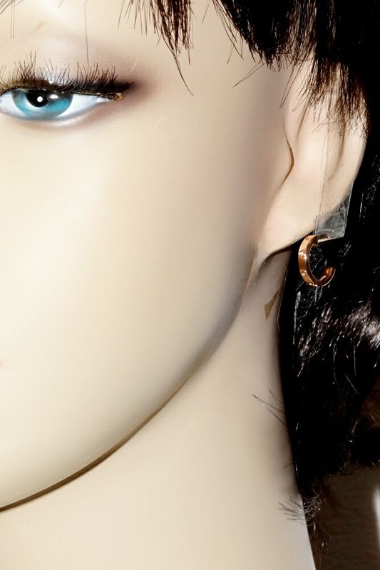 Cartier Earrings 18K Pink Gold Mini Love Earrings Hoop Earrings B80290