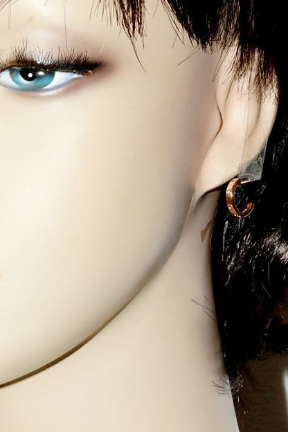 Cartier Earrings 18K Pink Gold Mini Love Earrings Hoop Earrings B80290