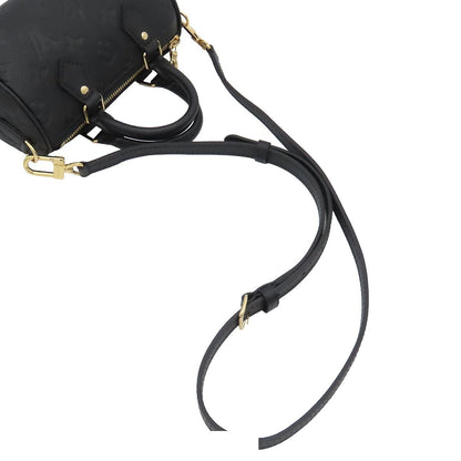 Louis Vuitton Nano Speedy Noir Black Gold Monogram Empreinte 2-Way Shoulder Bag — view 3