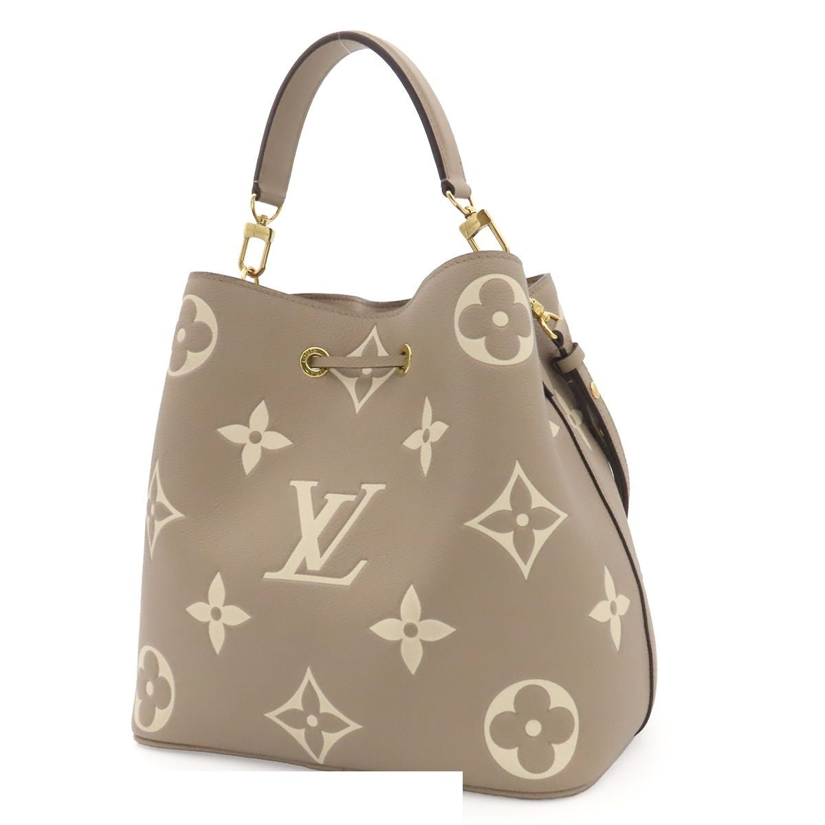 Louis Vuitton Neo Noe MM Tourterelle Cream Bicolor Monogram Empreinte 2-Way — view 2