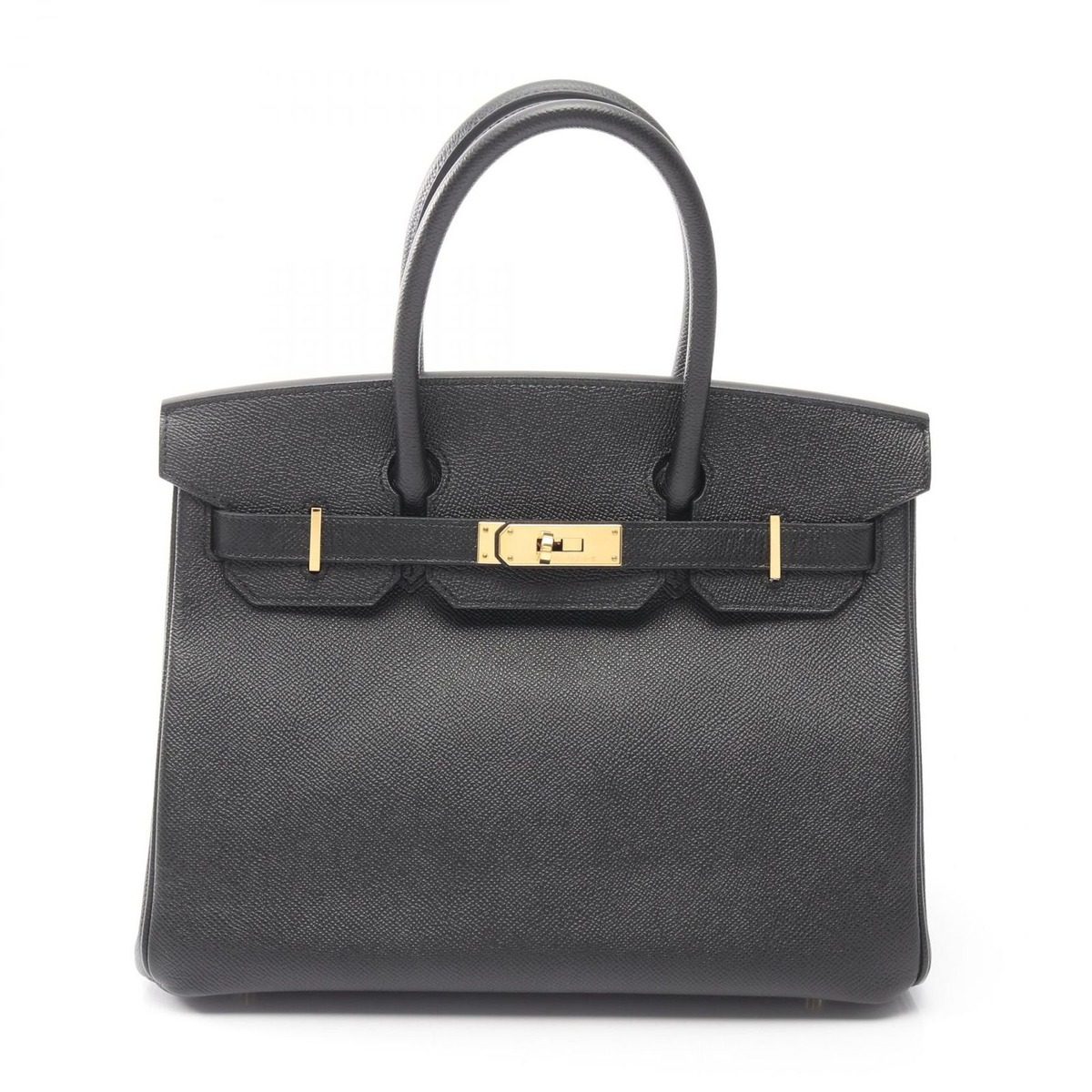 Hermes Handbag Birkin 30 Black Leather Calf