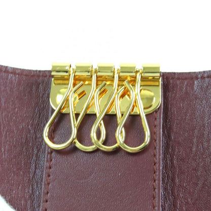 Cartier Must De Cartier 4-ring Leather Key Case Bordeaux With Box Made In Spain