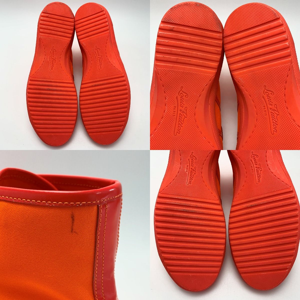 Louis Vuitton High-Cut Sneakers Go0077 Orange No 9 (approx 27cm (10.63in))