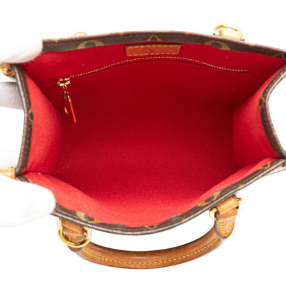 Louis Vuitton Monogram Sac Plat BB Handbag Shoulder Bag 2WAY M46265 Brown