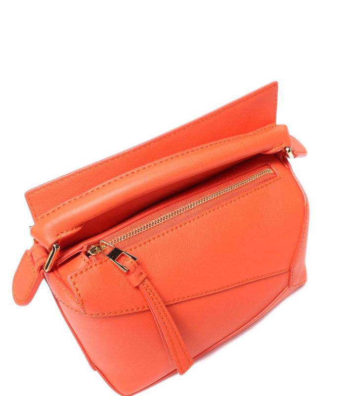 Loewe 2way Handbag Shoulder Bag Crossbody Soft Grain Calf Puzzle Edge Bag Mini