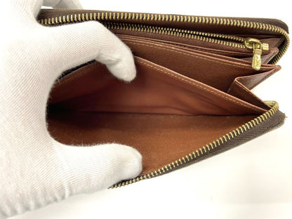 Louis Vuitton Monogram Zippy Wallet Round Zip Long Wallet M60017 Brown Made In