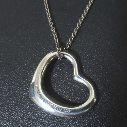 Tiffany & Co Open Heart Necklace Pendant 925sv Silver