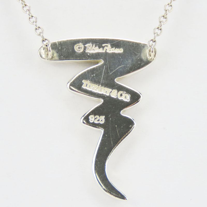 Tiffany & Co Necklace Scribble Silver 925 Approx 3.2g Silver Paloma Picasso